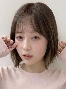 ミンクスリッカ 表参道(MINX RICCa) 小顔見えシースルーバングx柔らかミニボブ