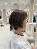 アッシュ 中目黒店(Ash)&nbsp;白髪ぼかしハイライト×ショートボブ