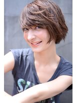 ミラバイグリーン(Mira by green)&nbsp;wet×ナチュラル casual short