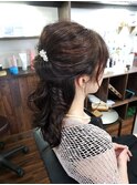 お呼ばれハーフアップ♪
