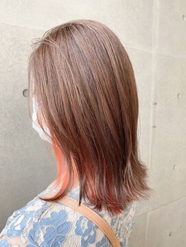 アンドコー(Andco) 【Andco】イヤリングカラー　オレンジ