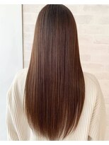 サロン ド ビカ(Salon de bika)&nbsp;さらつやストレートロング×ナチュラルベージュ