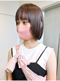 グレージュボブ_大人ガーリーチョコレートプリカール_ba413771