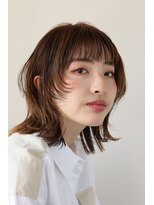 ヘアーアンドメイク エクリ 不動前店(Hair&Make equri)&nbsp;外はねレイヤースタイル【目黒不動前】