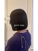 【ciel】ぱつっとボブ×艶っとブラウンアッシュ