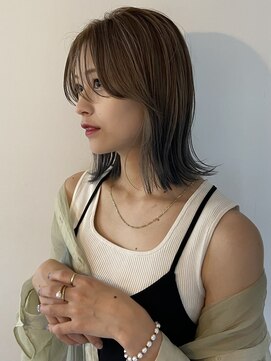 ザザアオヤマ(ZA/ZA AOYAMA) 長め前髪/外ハネボブ/表参道/美容室/美容院/顔周りカット