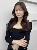 アッシュグレーレイヤーカットアッシュ20代30代40代韓国ヘア艶髪