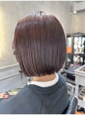 切りっぱなしボブ/カラー/インナーカラー