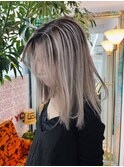 【natsumi】13ホワイトグラデーション,ワンレンシャドウルーツ