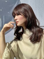 エアー 青山(AIR) 韓国ヘアくびれヘアピンクブラウンベージュ