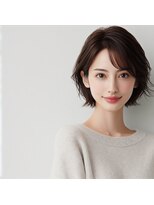 ヘアーズ ベリー 日本橋店(hairs BERRY)&nbsp;★美髪くびレイヤーボブルフネビージュ小顔ワンレンこなれミディ