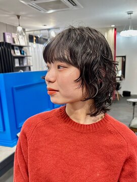 ナービス(NARVIS) パーマウルフ/デザインカット/ダークブラウン