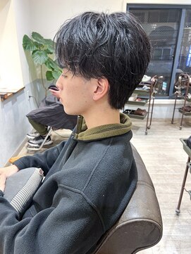 メルト 吉祥寺(melt) 【早坂駆留】韓国マッシュメンズヘアマッシュウルフ緩めパーマ