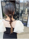 【お呼ばれヘアセット】タイトな編みおろし　畑瀬彩華