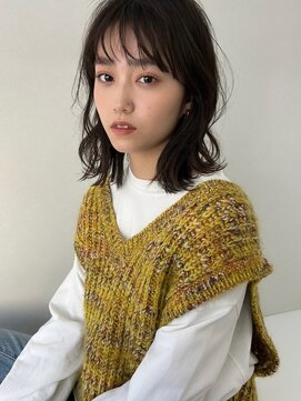 ソヨン 金沢店(SOYON) 暗髪 外ハネくびれレイヤー