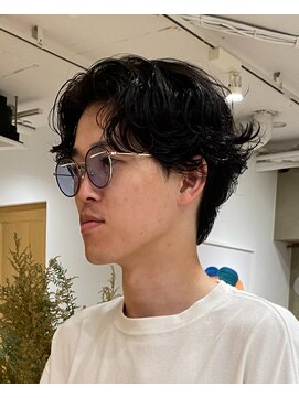 ローレンサカエ(LOREN) ベリーショート/ダークアッシュ/ニュアンスパーマ/韓国マッシュ