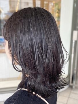 アンドエガオ いわき(&egao) セミロング*ラベンダーグレージュ