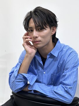 ロンドオム 池袋(Lond Homme) men's/メンズ/ダウンパーマ/黒染め/韓国/ブルーブラック/池袋