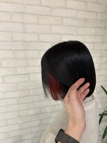 ビス ヘア アンド ビューティー 西新井店(Vis Hair&Beauty) 20代30代40代ミニボブインナーカラーピンク