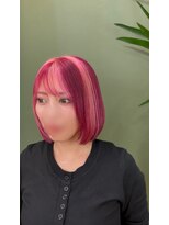 ブランチ(branch) 「周りと差がつく」ミニボブ×ピンクブロックカラー