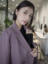 ヌヌ 渋谷 原宿 明治神宮前(nunu)&nbsp;レイヤーカットウルフカットボブグレージュオリーブべージュ