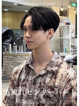 ディータ(Dita) 毛流れニュアンスカルマフェザーセンターパート大宮メンズパーマ