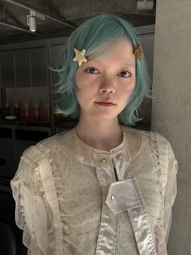 ロジ(loji) ミントグリーン×ボブレイヤー