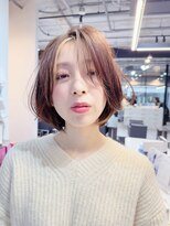 ファンナギンザ(FaNNa ginza)&nbsp;顔周りカット/ボブレイヤー/前髪長め/センターパート