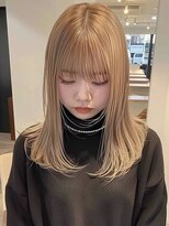 ネハス ナガオカ(nehus.nagaoka)&nbsp;ブリーチ/イメチェン/ホワイトブロンド/外ハネボブ/美髪