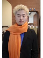 エディ(Edy)&nbsp;メンズケアブリーチ抜きっぱなしブロンド刈り上げツイスパ岡山