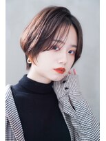 クシュ 所沢西口エミテラス前店(kusyu...)&nbsp;刈り上げショートボブサイドクラゲヘアハッシュカットグレージュ
