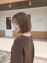 リノアガーデン(Linoa Garden) 柔らかジンジャーベージュの丸みボブ