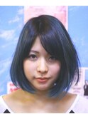 ダークブルーグリーンボブ