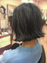 コース(CORS)&nbsp;【CORS高崎】切りっぱなしボブ x ブルーグレージュ