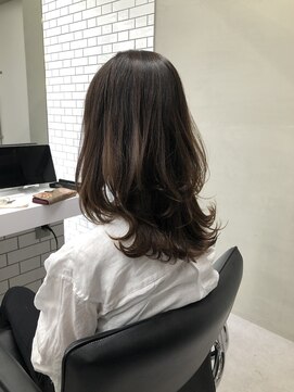 ジーナ 梅田(Zina) 前髪/ココアブラウン/大人かわいい/フリンジウェーブ/ボブ