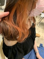 ルーメ(lume)&nbsp;インナーカラー/イヤリングカラー/ハイトーンカラー/オレンジ