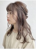 ミルクティーグレージュ　くすみカラー　ベージュカラー　