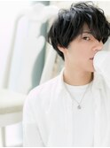 *mod's姪浜*…チャコールグレーこなれヘアくせ毛ショートウルフe