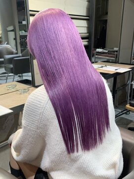 ベレーザ 渋谷(BELEZA) ba69ニュアンスカラーミルクティーパープルベージュストレート