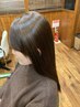 超音波アイロンケアプロ使用髪質改善トリートメント+カット￥8,800→￥7,920