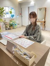 掛けて頂きリラックスしながらのお会計☆