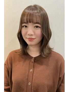 フェリアあべの(FERIA) 【大阪／天王寺】くびれボブ×ベージュカラー