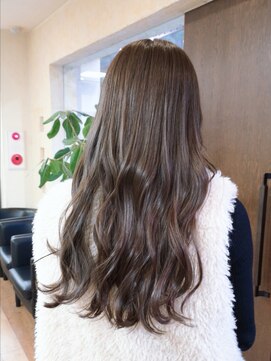 アンビエンス(ambience) ロング/ ブリーチなし/シフォンオリーブ　【千葉/妙典】