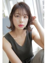 コリ 氷川台店(cori)&nbsp;ロブヘア/オリーブベージュ/レイヤーロング/鎖骨ミディアム