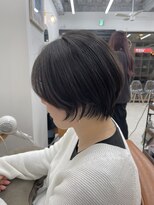 ティエル(TieLu)&nbsp;丸みショート×ダークグレージュ×外国人風