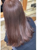 【ブリーチなしダブルカラー 暖色系ブラウン】