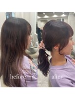 ウルア 吉祥寺店(ULUA)&nbsp;髪質改善 艶髪 韓国風 エギョモリ 顔周りカット 吉祥寺