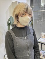 ヘアーアイスカルテット(HAIR ICI QUARTET)&nbsp;うるツヤ丸みボブウルフワンカール小顔補正立体カット