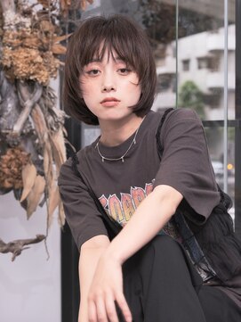 エムスラッシュ ストリートマーケット スマートサロン センター北(M.SLASH) ショートレイヤー/ウルフショート/マッシュボブ/暗髪/センター北