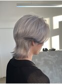 メンズホワイト×エンドカラー10代20代メンズハイトーンデザイン